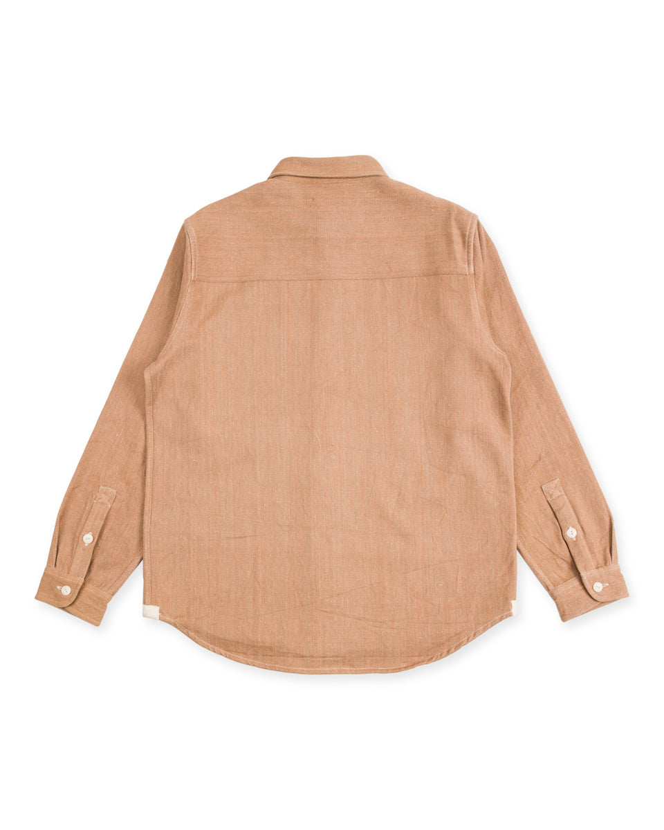 Indi + Ash Ames Workshirt - Handwoven Cutch Brown Denim - Standard & Strange