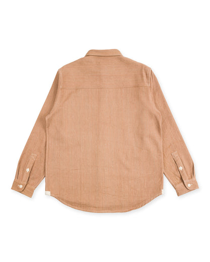 Indi + Ash Ames Workshirt - Handwoven Cutch Brown Denim - Standard & Strange