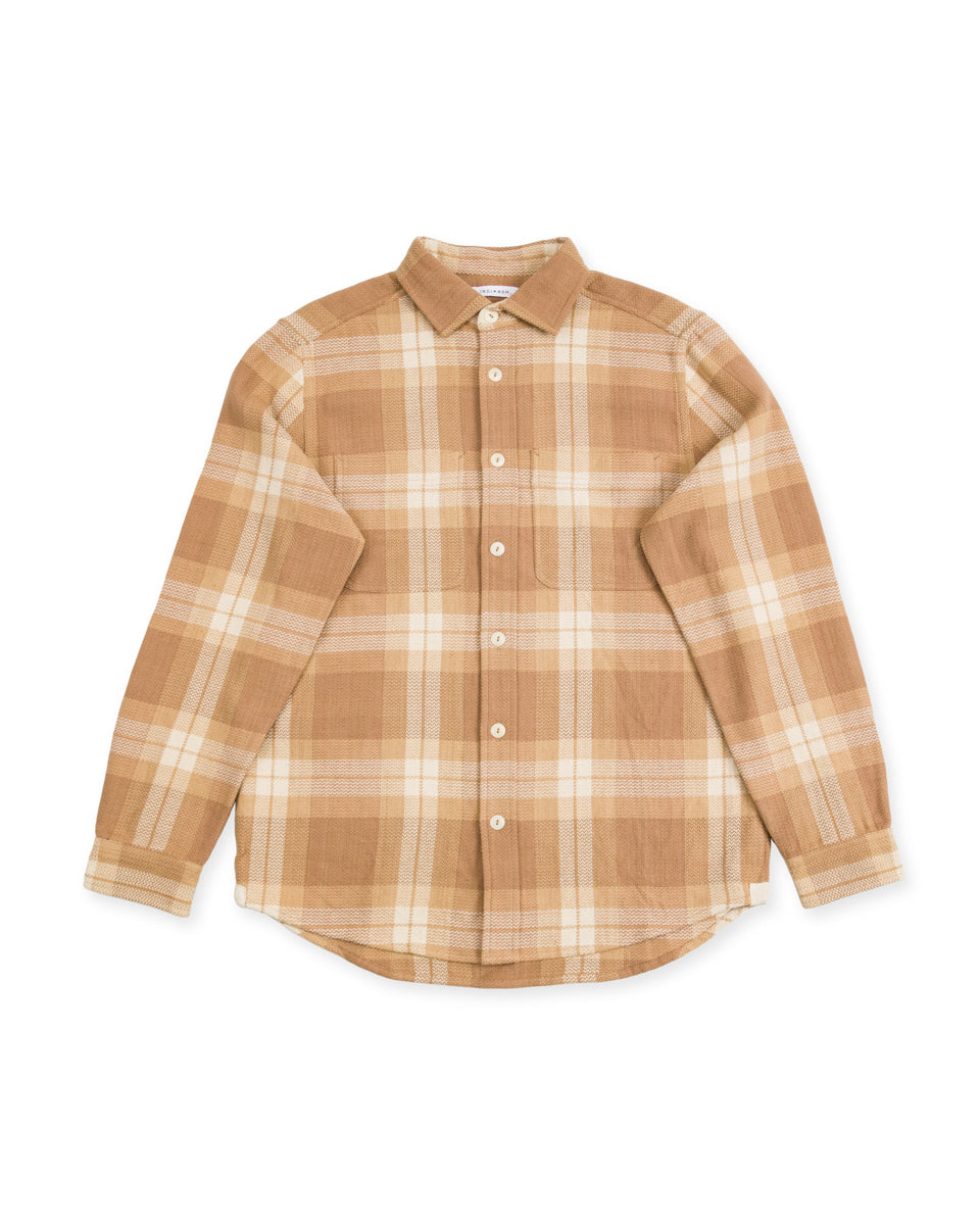 Indi + Ash Ames Workshirt - Handwoven Desert Acacia Plaid - Standard & Strange