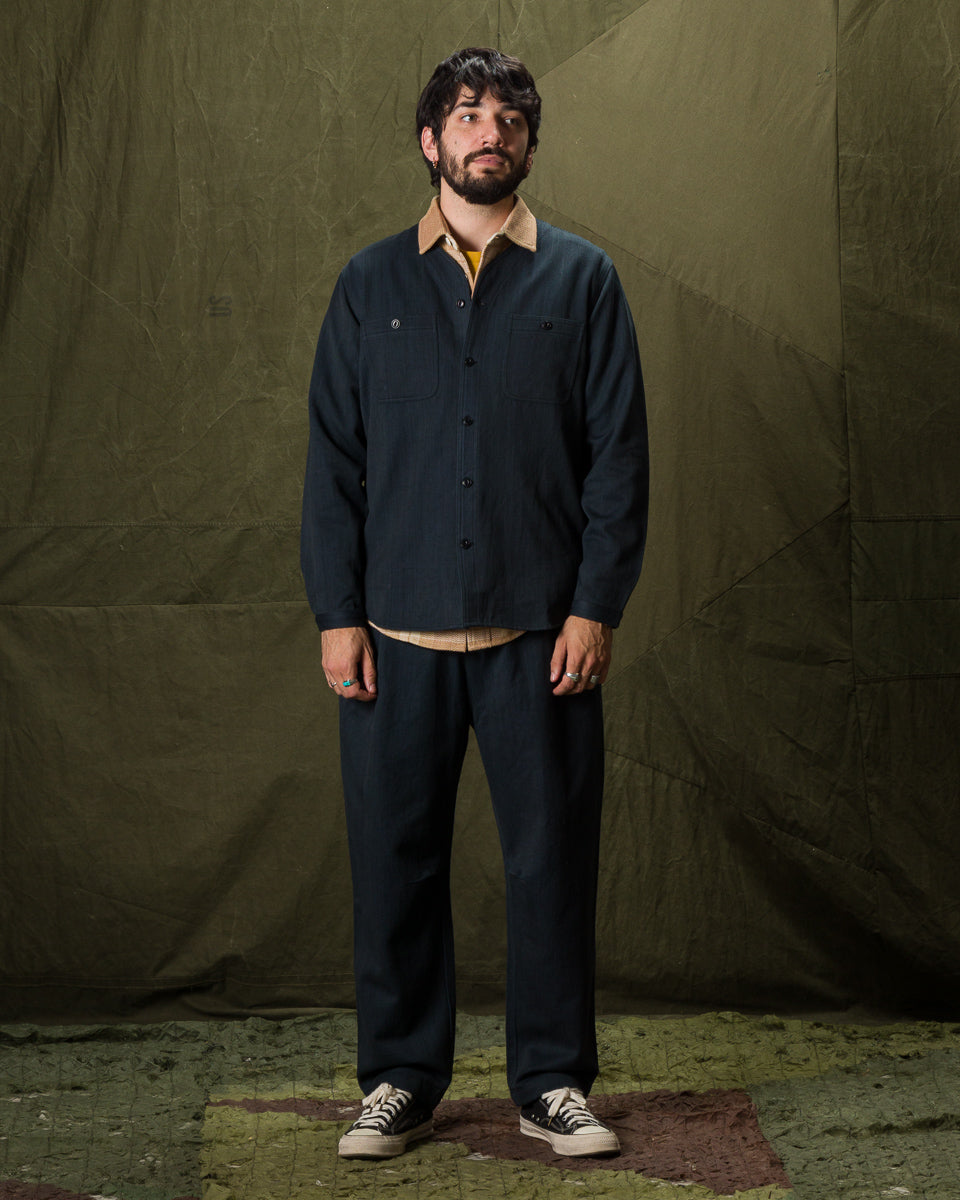 Indi + Ash Nico Pant - Handwoven Iron/Indigo Denim - Standard & Strange