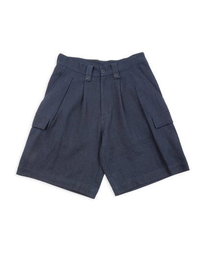 Indi + Ash Big Short - Iron/Indigo Powerloom Military HBT - Standard & Strange