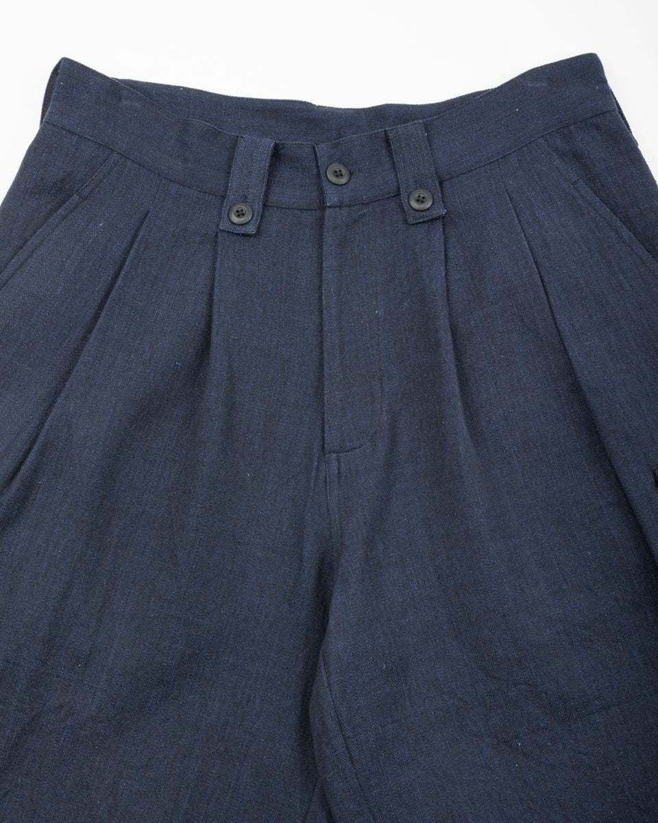 Indi + Ash Big Short - Iron/Indigo Powerloom Military HBT - Standard & Strange