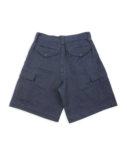 Indi + Ash Big Short - Iron/Indigo Powerloom Military HBT - Standard & Strange