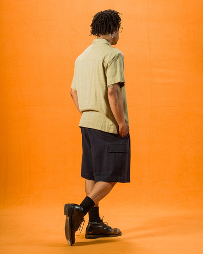 Indi + Ash Big Short - Iron/Indigo Powerloom Military HBT - Standard & Strange