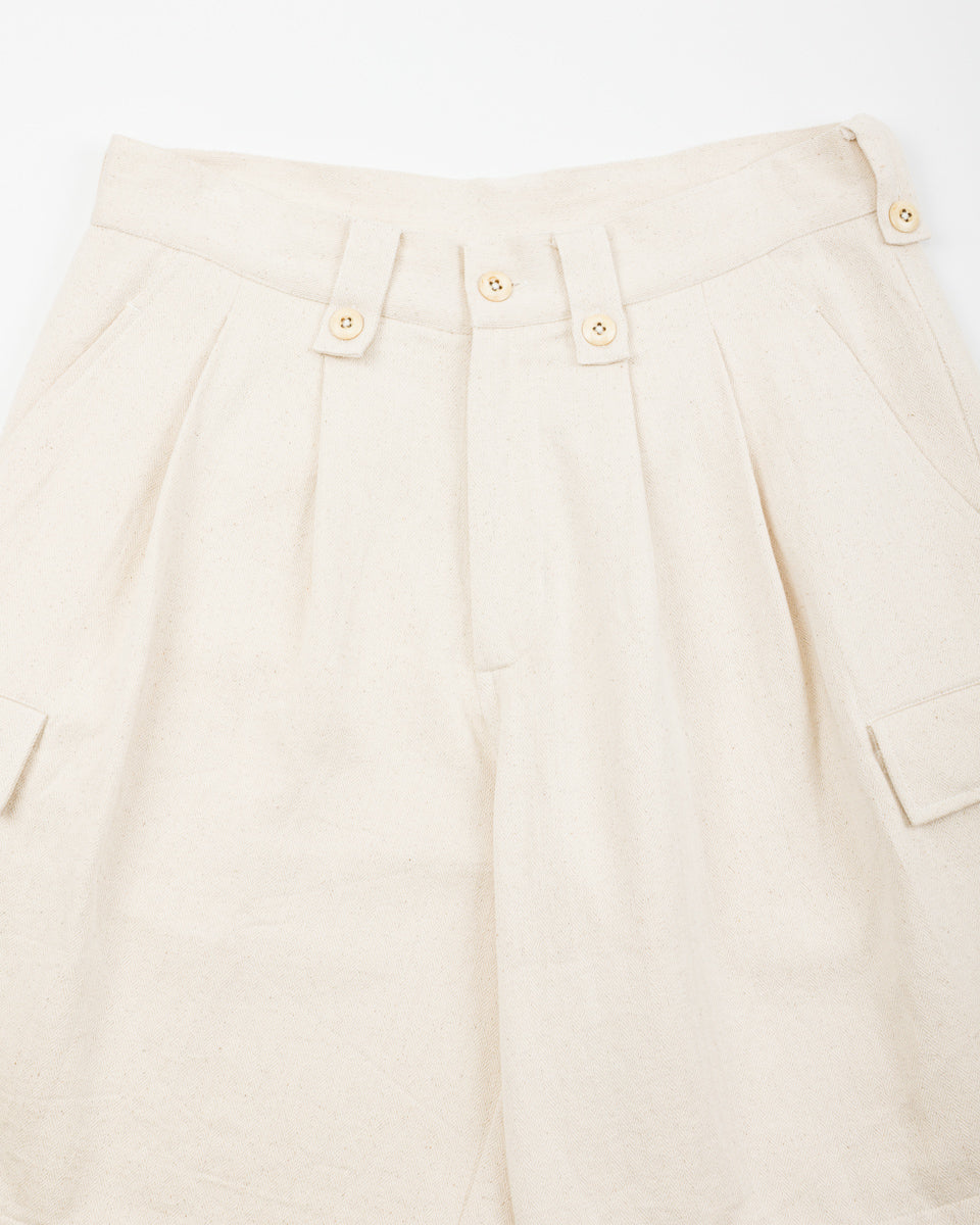 Indi + Ash Big Short - Natural Powerloom Military HBT - Standard & Strange