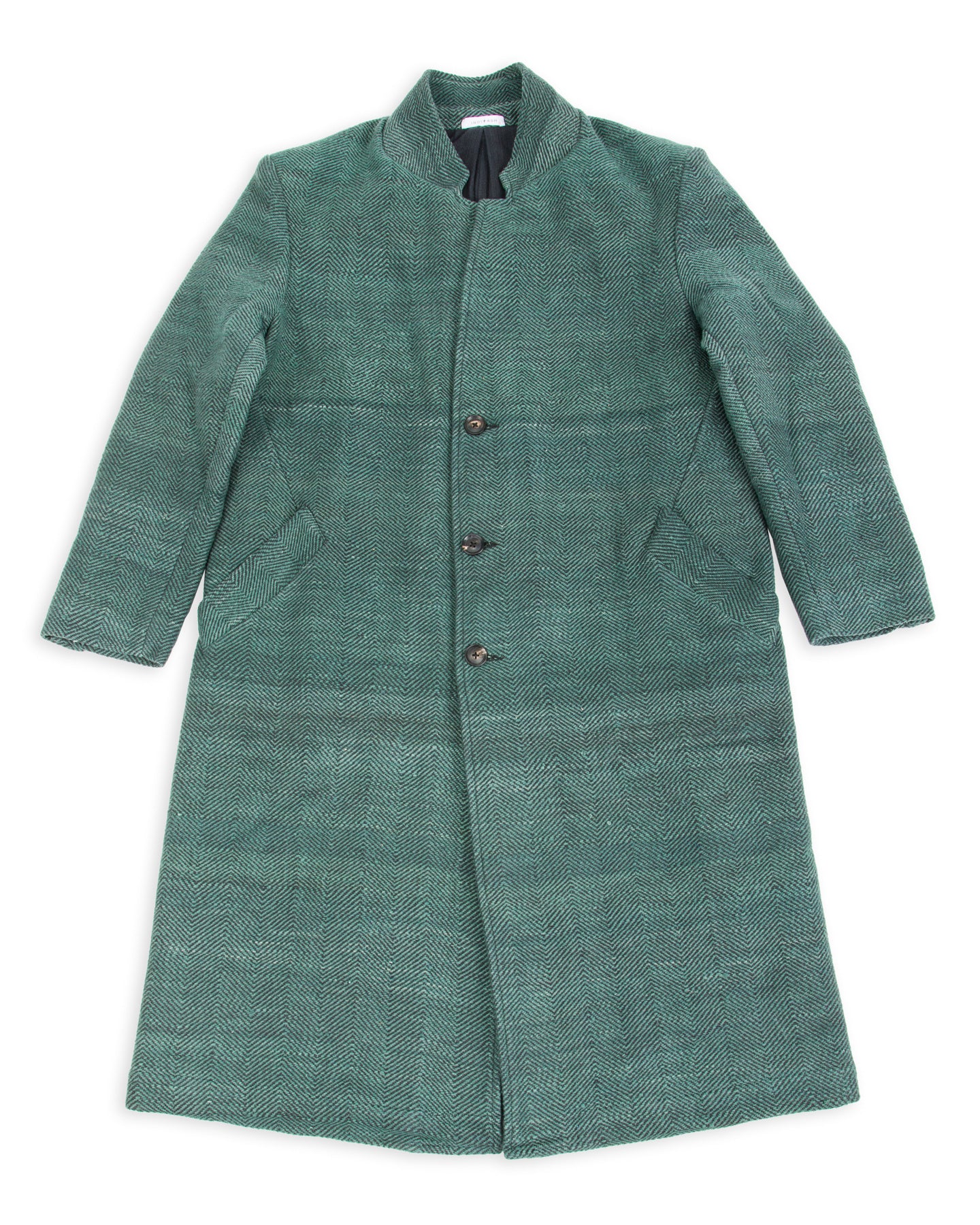 Indi + Ash George Coat - Handspun Midnight Teal/Iron Black HB - Standard & Strange