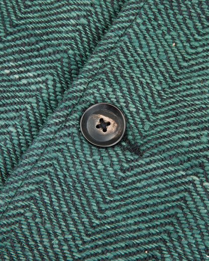 Indi + Ash George Coat - Handspun Midnight Teal/Iron Black HB - Standard & Strange