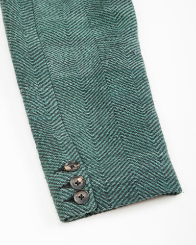 Indi + Ash George Coat - Handspun Midnight Teal/Iron Black HB - Standard & Strange