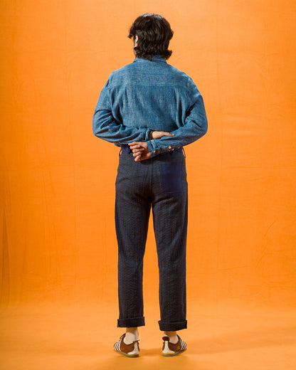 Indi + Ash Isaac Pant - Patchwork Iron/Indigo Spacedye - Standard & Strange