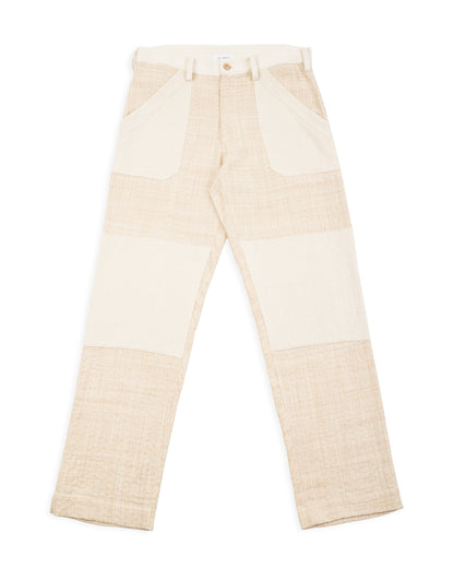 Indi + Ash Isaac Pant - Patchwork Natural/Oat Spacedye - Standard & Strange