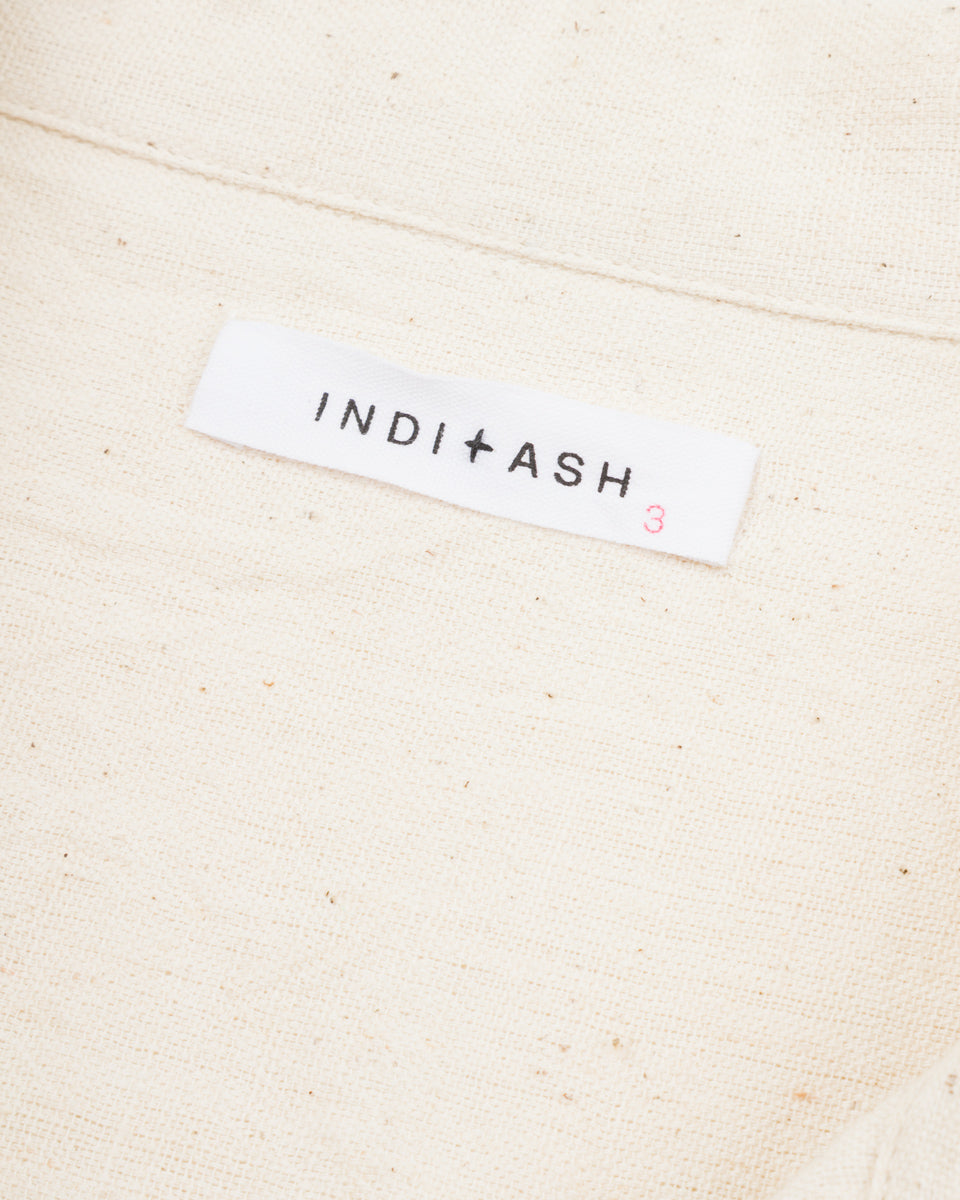 Indi + Ash Lake Camp Shirt - Natural Kala Cotton - Standard & Strange