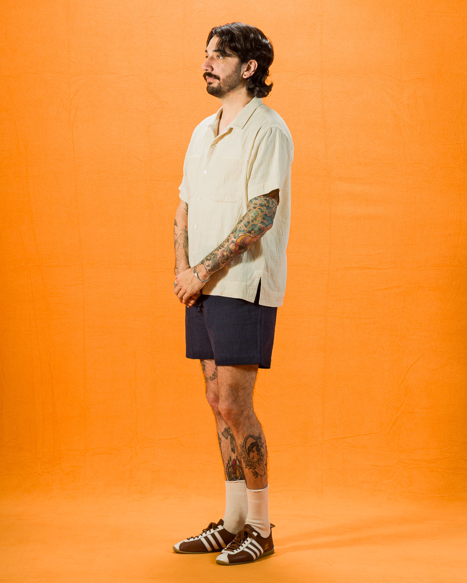 Indi + Ash Lake Camp Shirt - Natural Kala Cotton - Standard & Strange