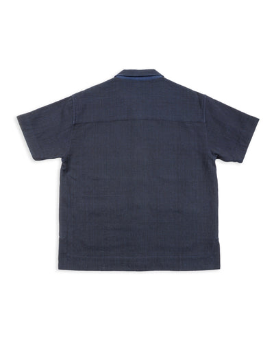 Indi + Ash Lake Camp Shirt Jac - Reversible Handwoven HBT Iron/Indigo - Standard & Strange