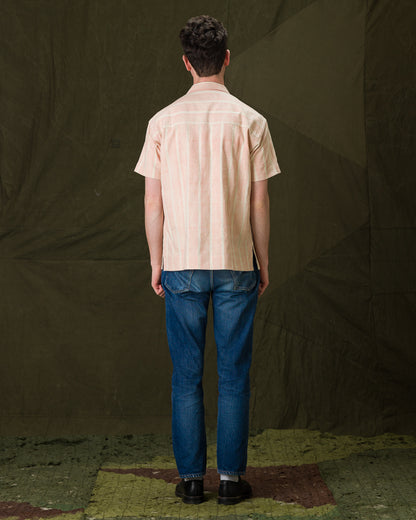 Indi + Ash Lake Camp Shirt Jac - Reversible Sappanwood Pink Bold Stripe - Standard & Strange