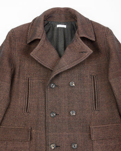 Indi + Ash Loft Peacoat - Handwoven Iron/Cutch Brick HB - Standard & Strange