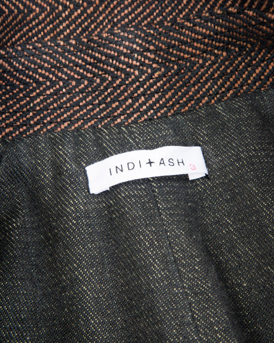 Indi + Ash Loft Peacoat - Handwoven Iron/Cutch Brick HB - Standard & Strange
