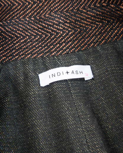 Indi + Ash Loft Peacoat - Handwoven Iron/Cutch Brick HB - Standard & Strange
