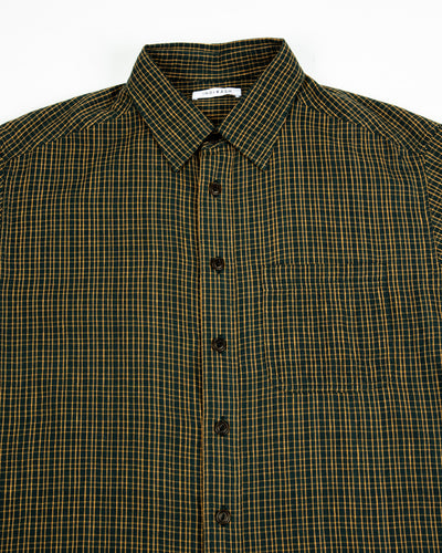 Indi + Ash Marc Shirt - Forest/Osage Orange Kala Cotton Gingham - Standard & Strange