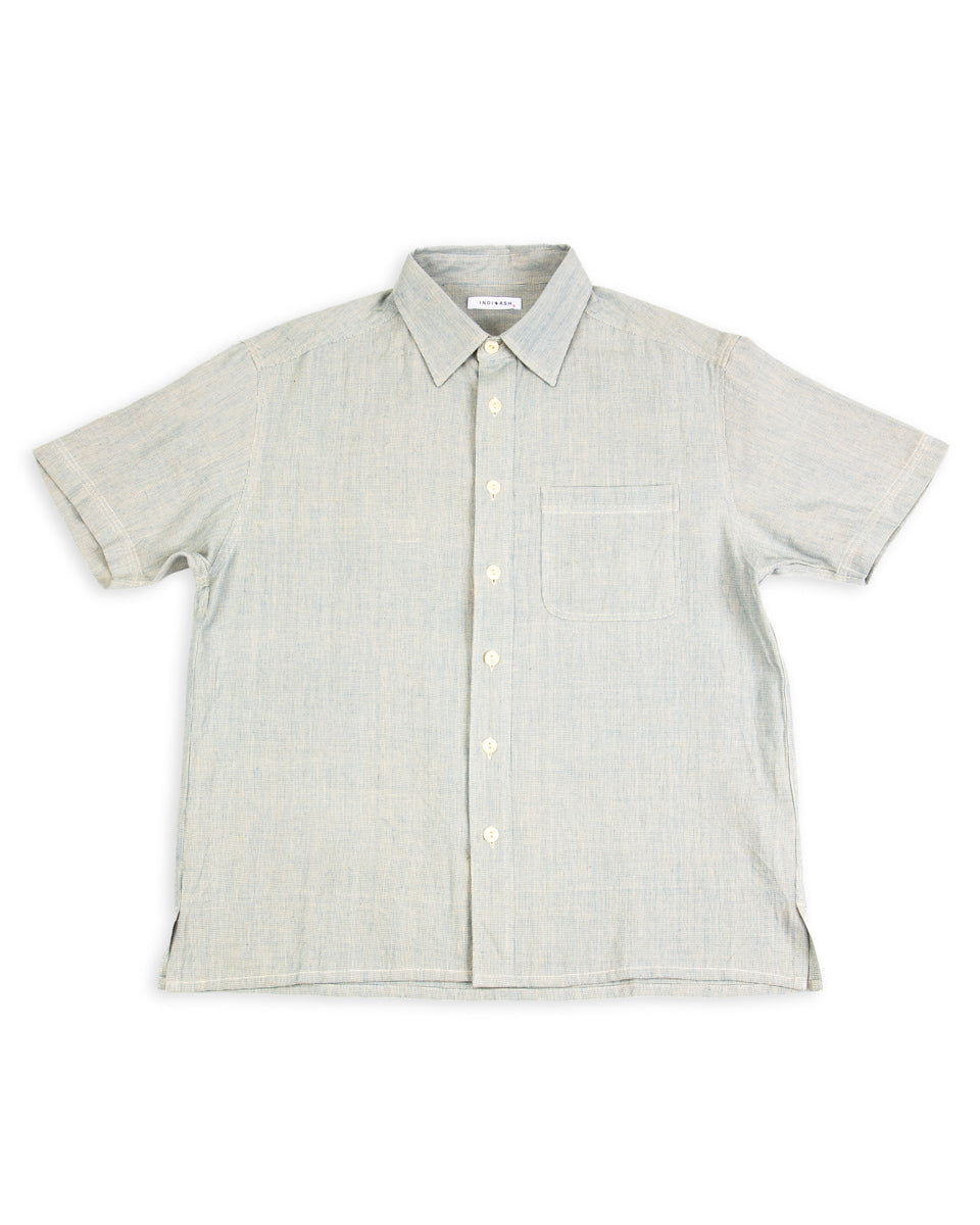 Indi + Ash Marc Shirt - Indigo/Natural Kala Cotton - Standard & Strange