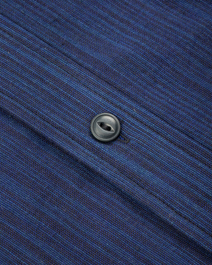 Indi + Ash Matty Overshirt - Patchwork Iron/Indigo Spacedye - Standard & Strange