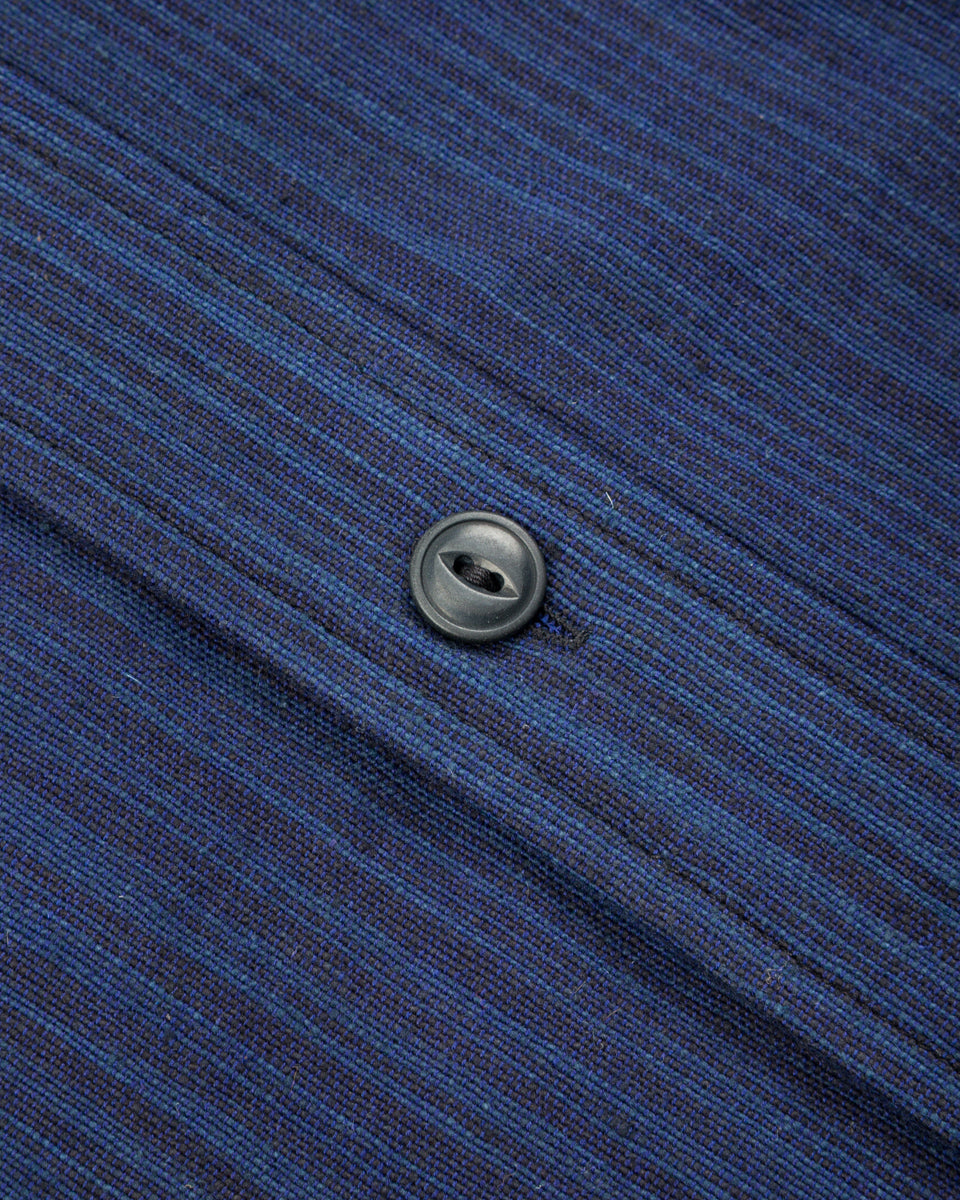 Indi + Ash Matty Overshirt - Patchwork Iron/Indigo Spacedye - Standard & Strange
