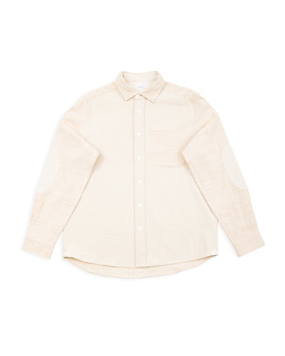 Indi + Ash Matty Overshirt - Patchwork Natural/Oat Spacedye - Standard & Strange
