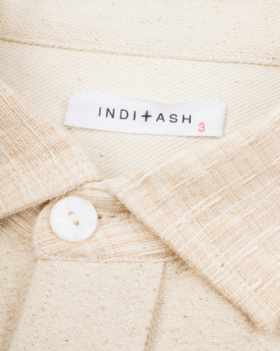Indi + Ash Matty Overshirt - Patchwork Natural/Oat Spacedye - Standard & Strange