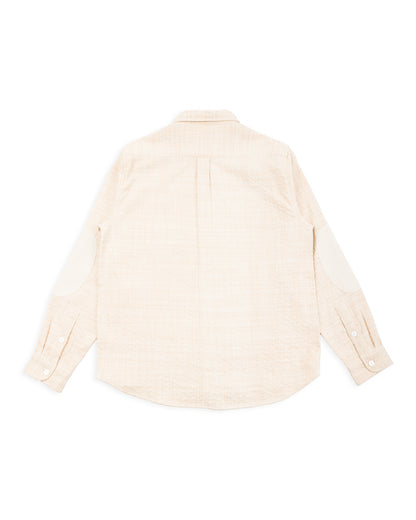 Indi + Ash Matty Overshirt - Patchwork Natural/Oat Spacedye - Standard & Strange