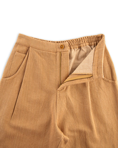 Indi + Ash Nico Pant - Handwoven Cutch Brown Denim - Standard & Strange