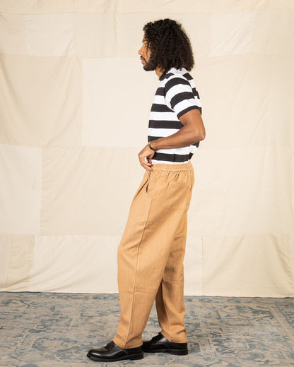 Indi + Ash Nico Pant - Handwoven Cutch Brown Denim - Standard & Strange