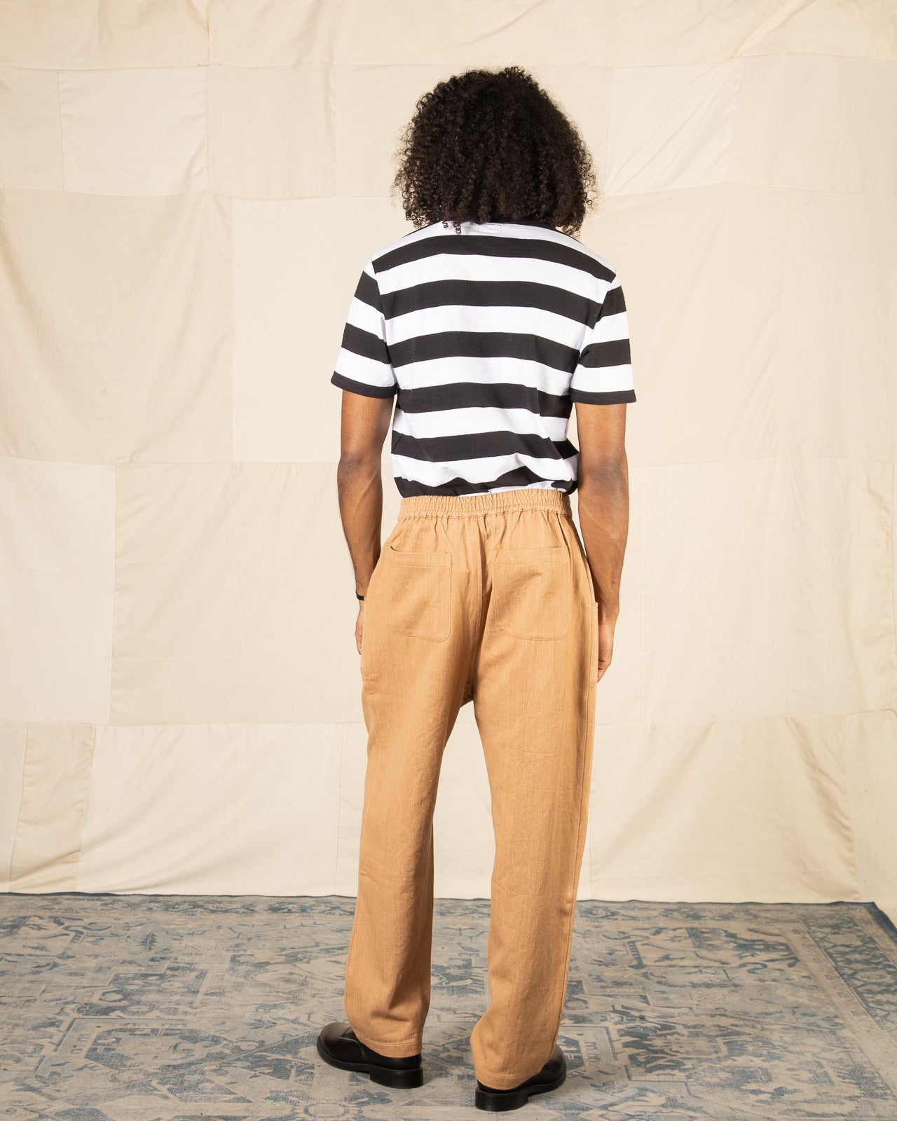 Indi + Ash Nico Pant - Handwoven Cutch Brown Denim - Standard & Strange