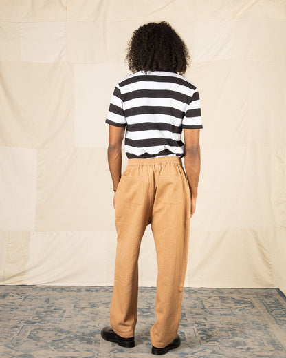 Indi + Ash Nico Pant - Handwoven Cutch Brown Denim - Standard & Strange