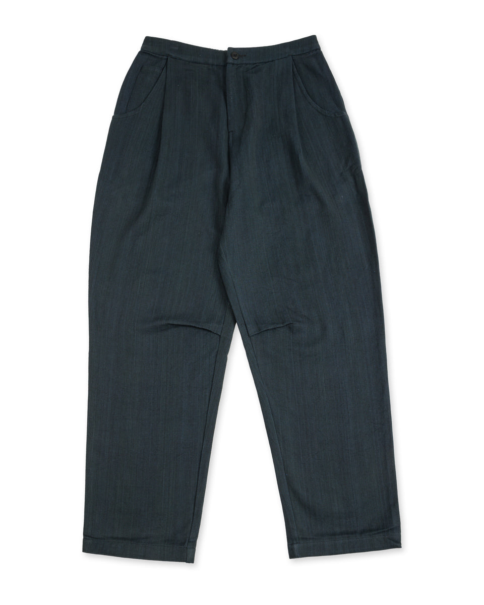 Indi + Ash Nico Pant - Handwoven Iron/Indigo Denim - Standard & Strange