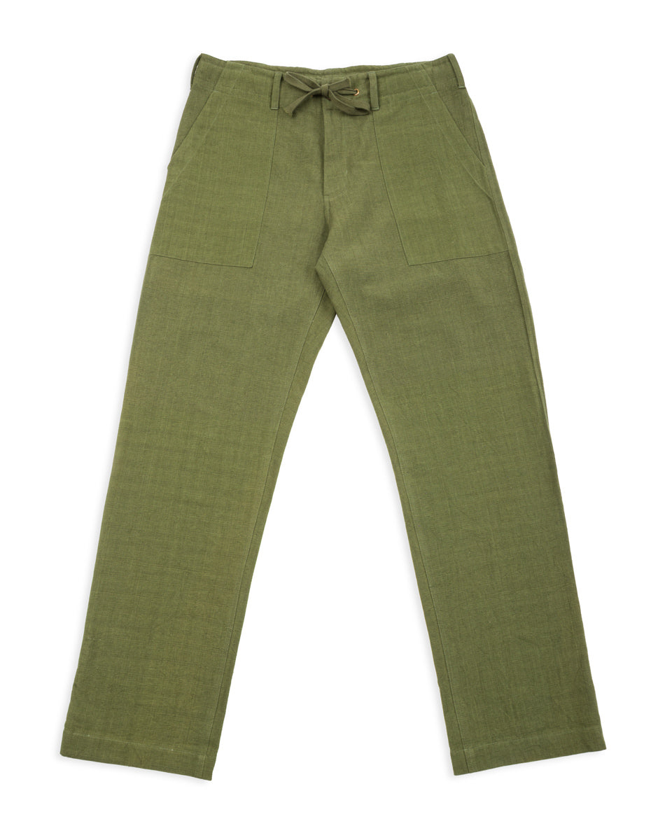 Indi + Ash Obelisk Pant - Forest Green Powerloom Canvas - Standard & Strange