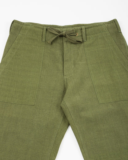 Indi + Ash Obelisk Pant - Forest Green Powerloom Canvas - Standard & Strange