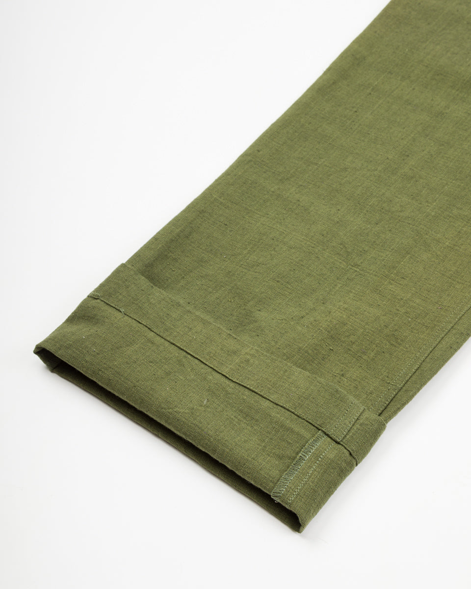Indi + Ash Obelisk Pant - Forest Green Powerloom Canvas - Standard & Strange