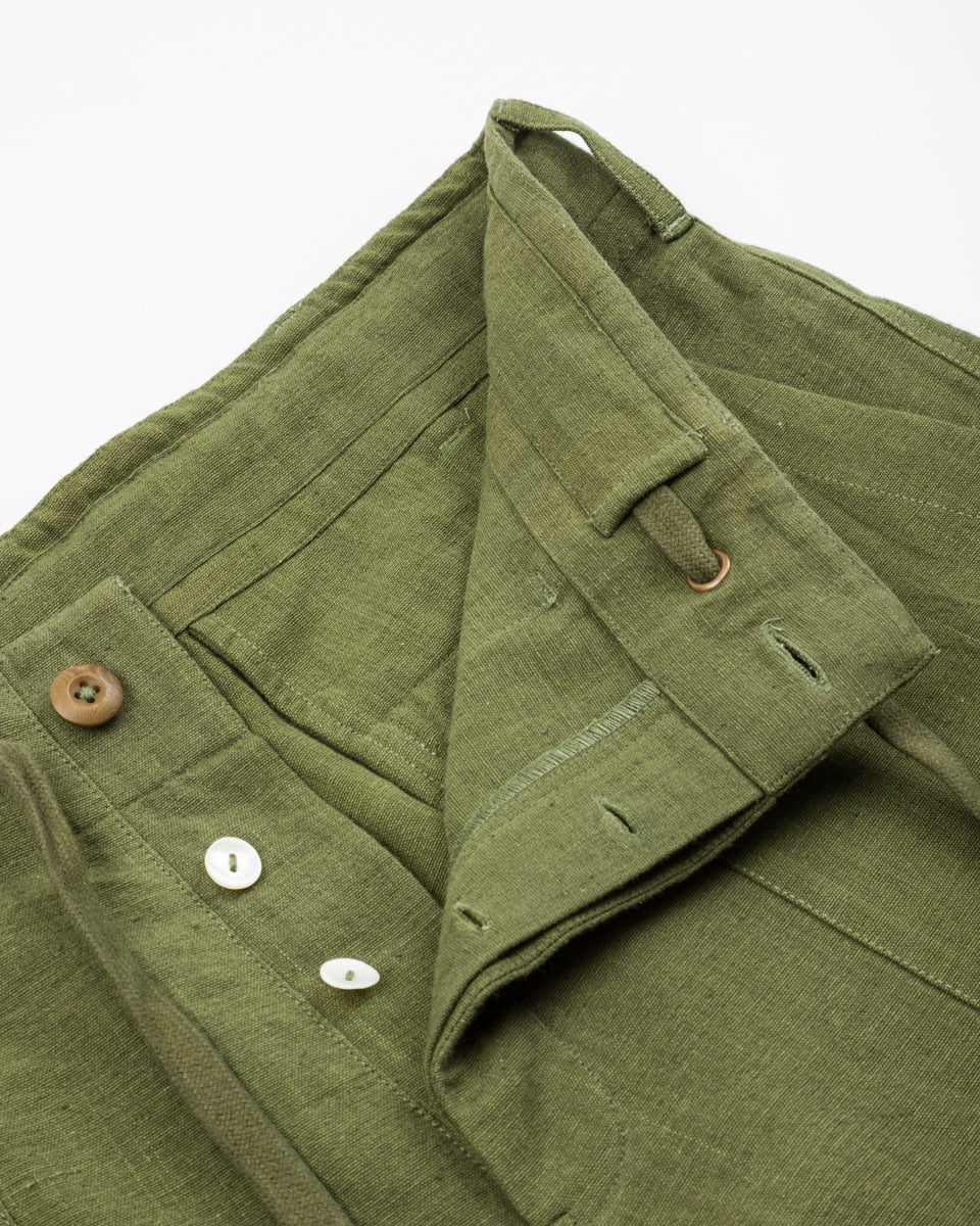 Indi + Ash Obelisk Pant - Forest Green Powerloom Canvas - Standard & Strange