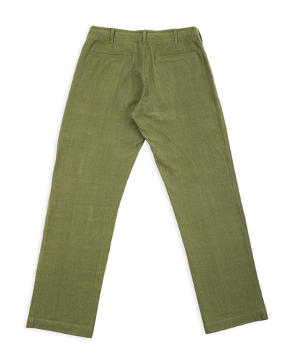 Indi + Ash Obelisk Pant - Forest Green Powerloom Canvas - Standard & Strange