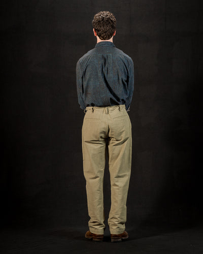 Indi + Ash Obelisk Pant - Sage Powerloom Canvas - Standard & Strange