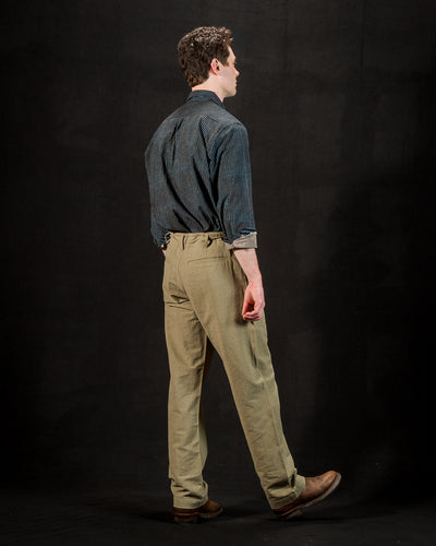 Indi + Ash Obelisk Pant - Sage Powerloom Canvas - Standard & Strange