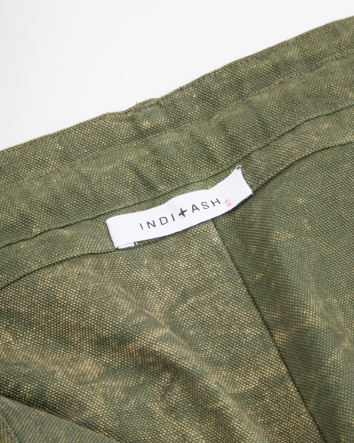 Indi + Ash Raka Pant - Forest Green Crackle Enzyme Canvas - Standard & Strange