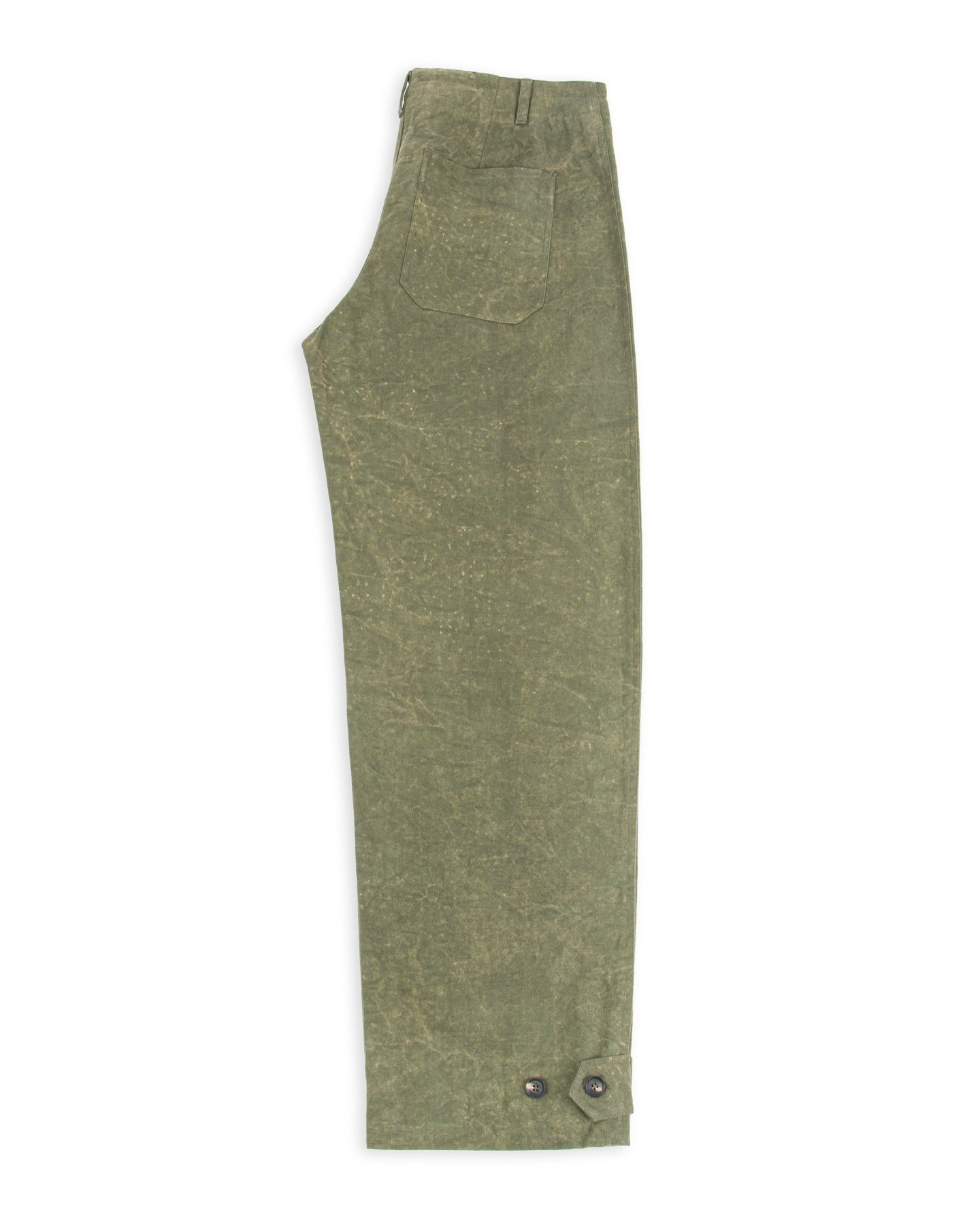 Raka Pant - Forest Green Crackle Enzyme Canvas – Standard & Strange