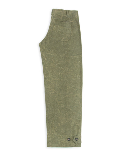 Indi + Ash Raka Pant - Forest Green Crackle Enzyme Canvas - Standard & Strange