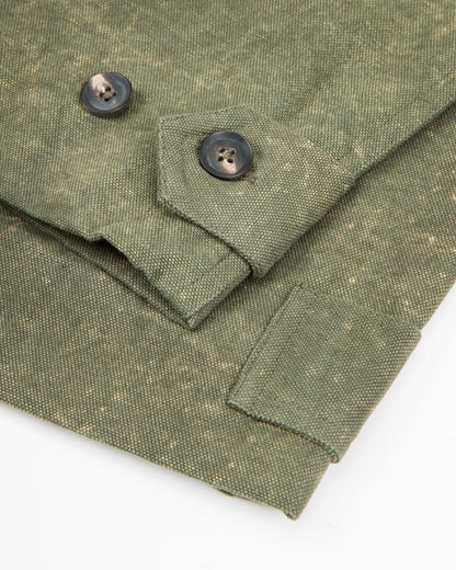 Indi + Ash Raka Pant - Forest Green Crackle Enzyme Canvas - Standard & Strange