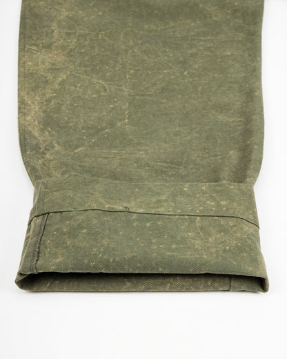 Indi + Ash Raka Pant - Forest Green Crackle Enzyme Canvas - Standard & Strange