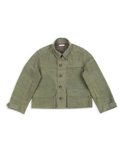 Indi + Ash Cropped Utility Jacket - Forest Green Crackle Enzyme Canvas - Standard & Strange