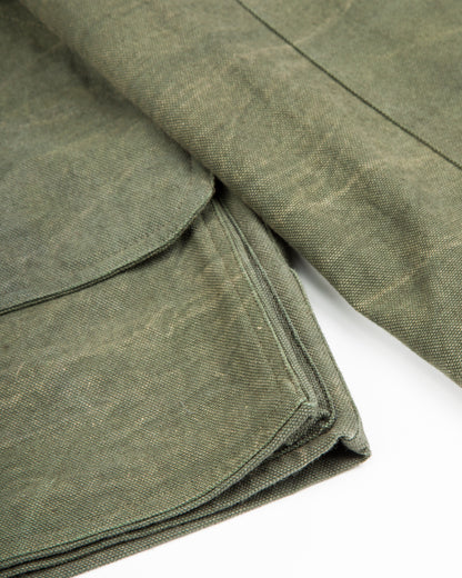 Indi + Ash Cropped Utility Jacket - Forest Green Crackle Enzyme Canvas - Standard & Strange
