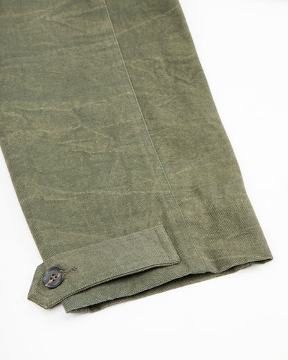 Indi + Ash Cropped Utility Jacket - Forest Green Crackle Enzyme Canvas - Standard & Strange