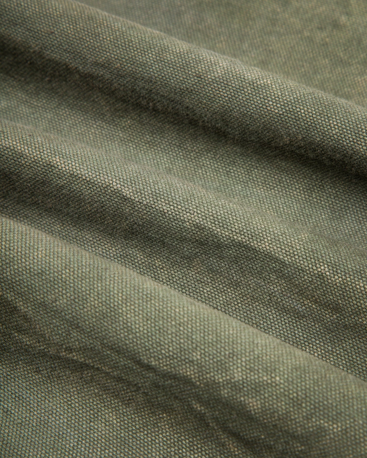 Cropped Utility Jacket - Forest Green Crackle Enzyme Canvas