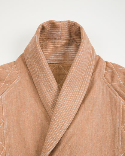 Indi + Ash Reversible Shawl Overcoat - Handwoven Desert Acacia Denim/Plaid - Standard & Strange